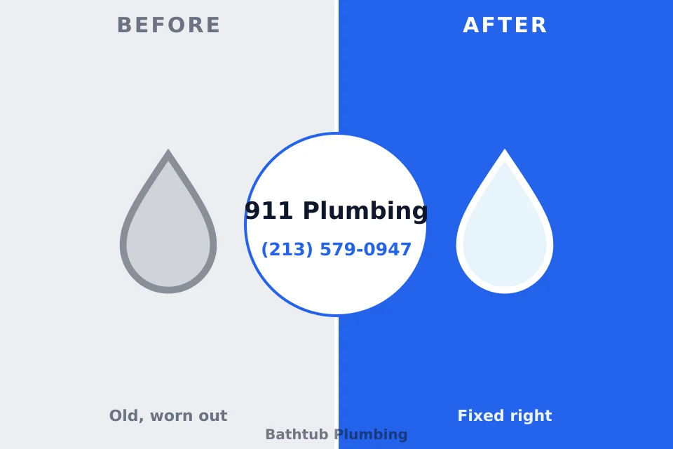 Before and after: plumbing company Elmont, NY
